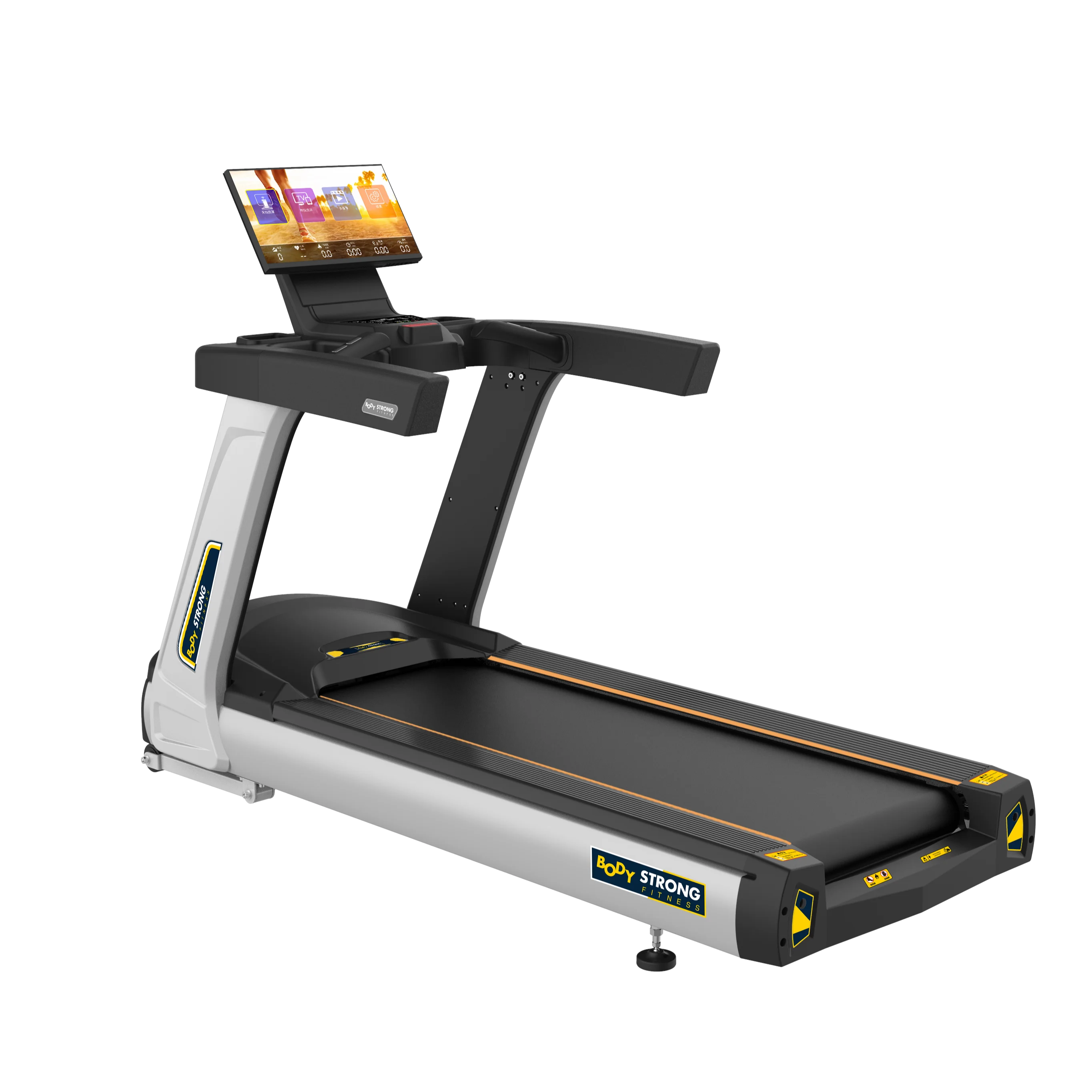 Bodystrong Commercial Electric Motorized Treadmill with LCD Screen and Metal Frame for Home Use