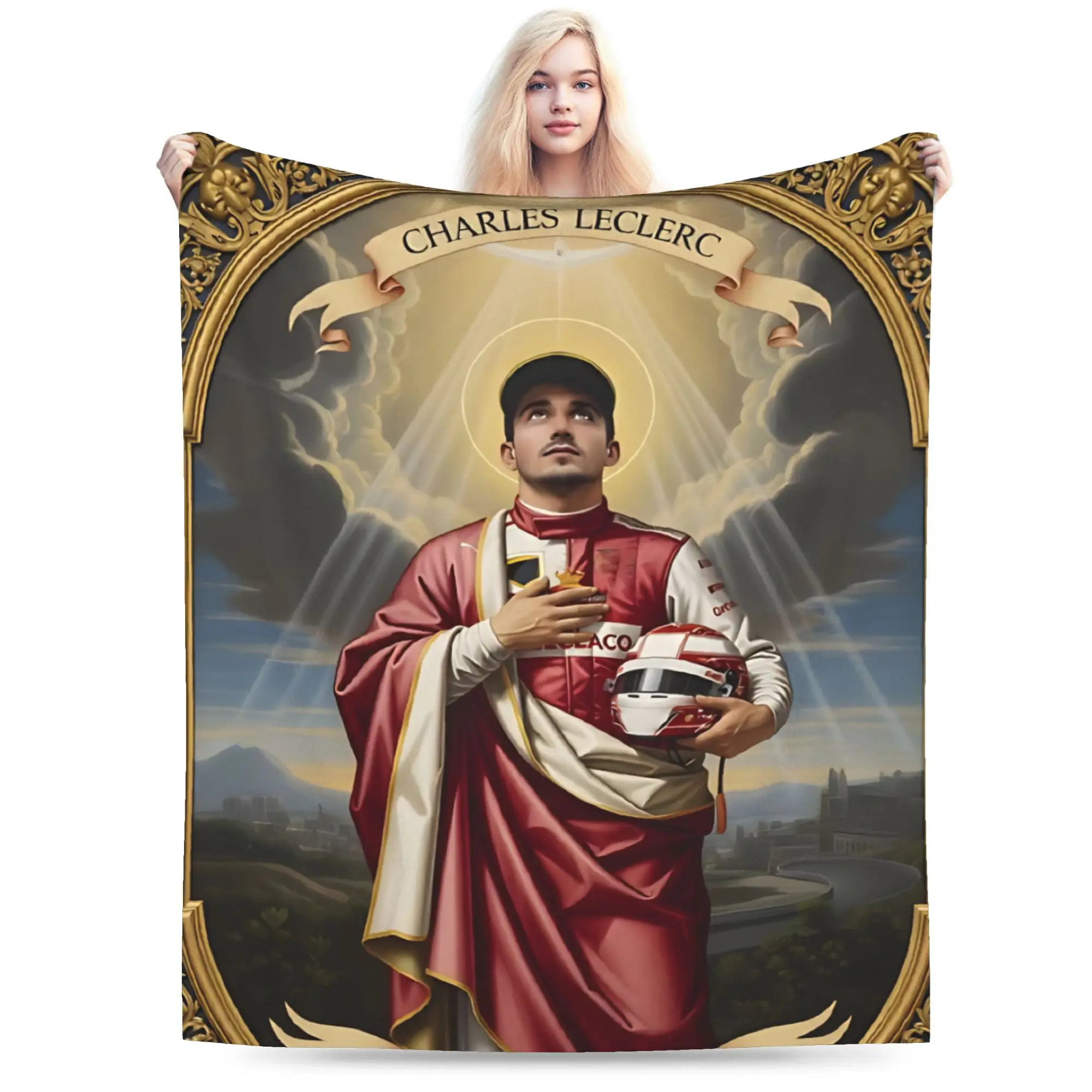 Saint C-Charles L-Leclerc  Blankets  Flannel Novelty Breathable Throw Blankets for Home Textile Decor
