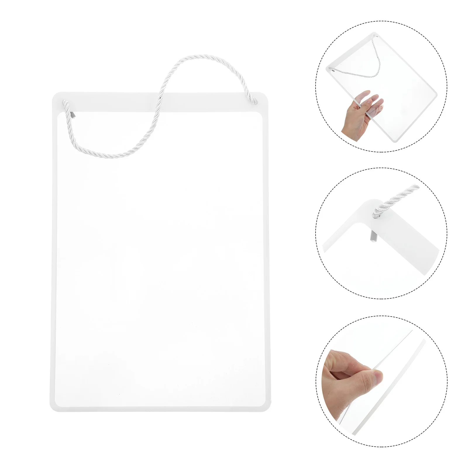 Card Clear Plastic Paper Holder Door Sign Hanging Pvc Poster Frame for Retail Handing