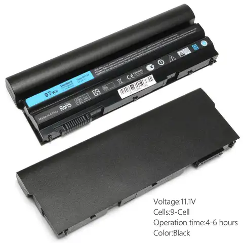 Battery Dell Latitude E6540 M5Y0X T54FJ 97Wh Laptop Battery for Dell Latitude E6430 E5420 E5430 E6420 E6530 E6540 E6440 04NW9 2P2MJ NHXVW M5YOX 8858X 7FJ92