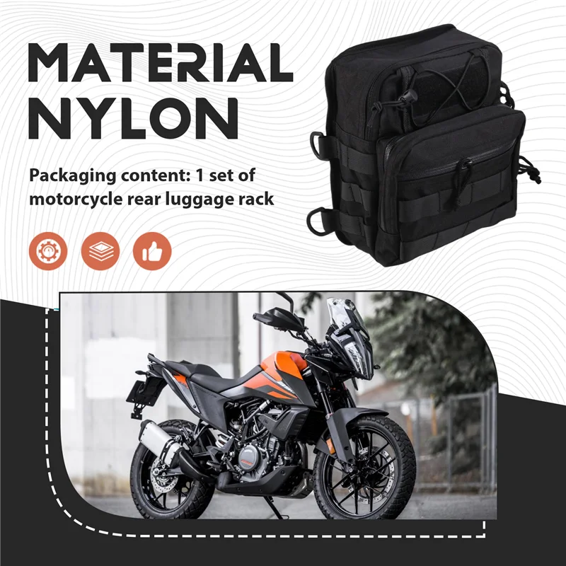 

L10A Motorcycle Handlebar Bag Travel Universal Bag T Rod Bag Storage Bag For Softail Sportster Front Handlebar Bag