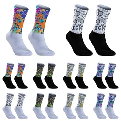 2024 New Summer Aero Cycling Bike Socks Team Silica Gel Non-slip Breathable Pro Sports Socks