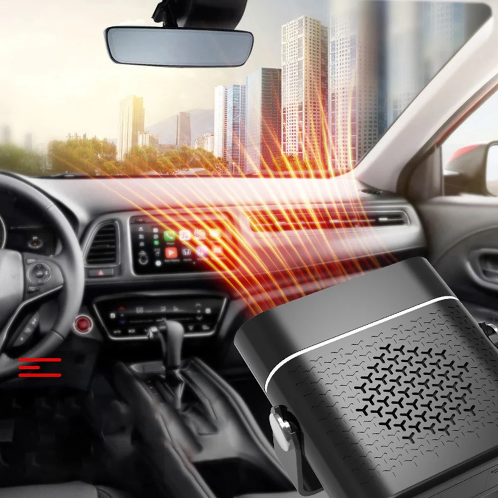 Heater Small Air Conditioner Adjustable Fan Auto Defogger Windshield Defroster Car Vehicle Abs
