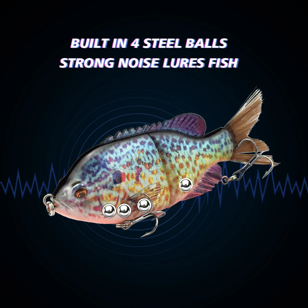 5.5 بوصة Bluegill الأسماك بطيئة غرق الطعم البلاستيك الاصطناعي صيد السمك معدات صيد الأسماك Bluegill الإنزلاق الطعم #2