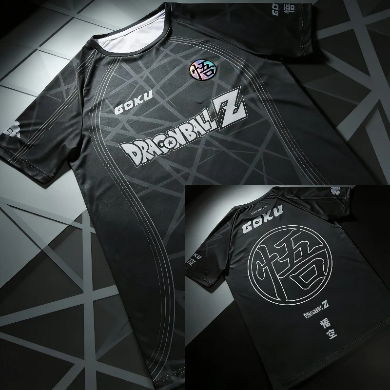 Nouveau Maillot de Football Dragon Ball Z Goku Anime 2026 – Grande Taille Respirant pour l'Été – T-shirt Cosplay à Manches Courtes