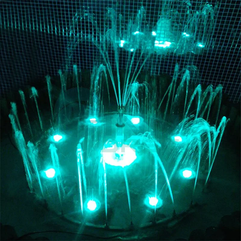 Pool fountain, outdoor courtyard fish pond stainless steel shouting fountain water curtain