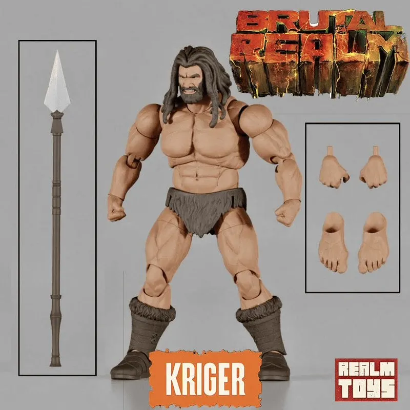 Authentic Brutal Realm 1/12 Scale European / African / American Body / Base Body Movable Collectible Model For Adult Hobby