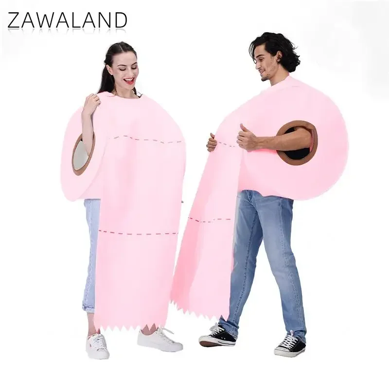 Zawaland 스푸프 변기 페이퍼 코스튬, 바이든 트럼프 롤 페이퍼, 커플 의류, 재미있는 파티 의류, 하트, 여성, 남자 프린트 복장, 50cm