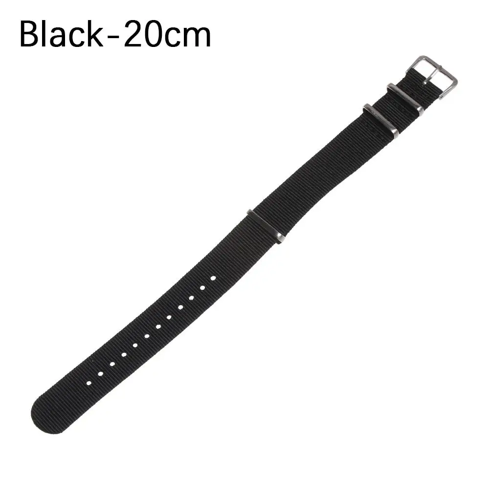 18 20 22 mm Fashion Sport Women Man Watch Strap Replacement Nylon Weaving Bracelet Loop Watchband