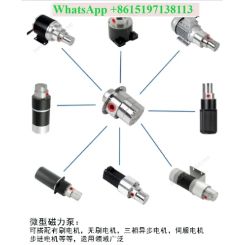 Micro magnetic gear pump, food grade filling metering pump, coolant circulation pump, corrosion-resistant acid-base chemicalpump