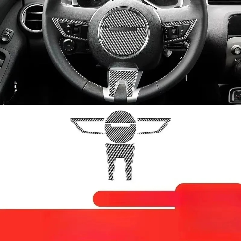 

Car Steering Wheel Cover Decorative Stickers and Interior Carbon Fiber A Set for Suitable10-15
