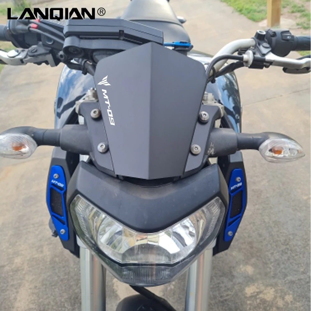 Windscreen For YAMAHA MT09 FZ09 MT-09 FZ-09 FZ 09 2014 2015 2016 Motorcycle Front Screen Windshield Fairing Deflector Guard