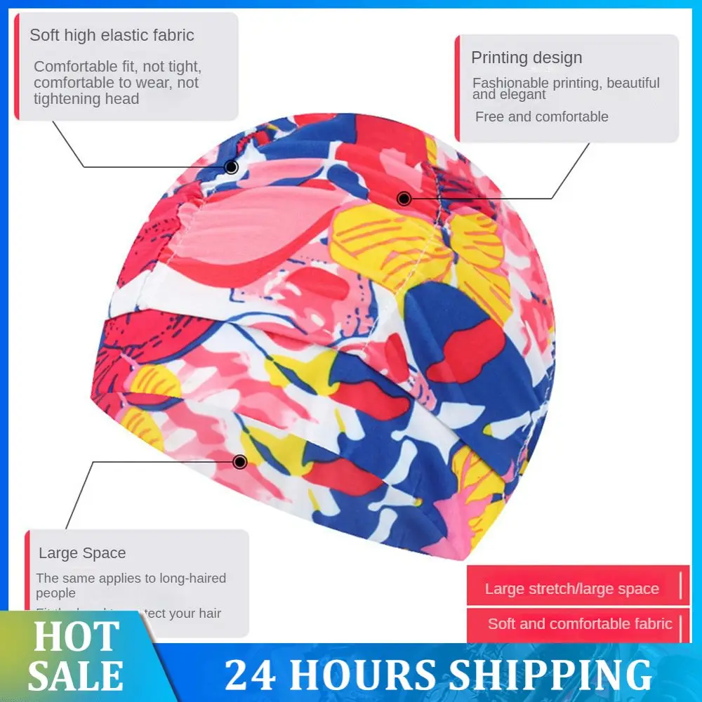 Water Sport Caps Swim Pool Summer Diving Caps Nylon Waterproof Swimming Caps For Swim Multifunction Colorful Swimming Hat