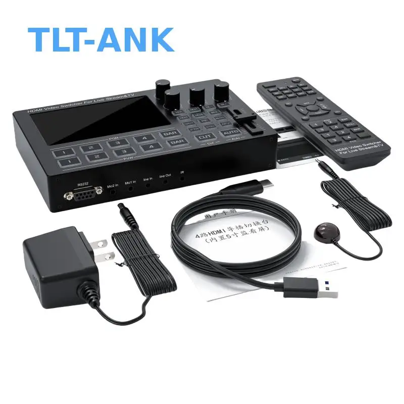 Fotografia 7: Monitor de 5 Polegadas com HDMI 1080P/60Hz, Switcher Tipo-C 3.0 e Placa de Captura de Áudio Multicanal para Acessórios de Vídeo