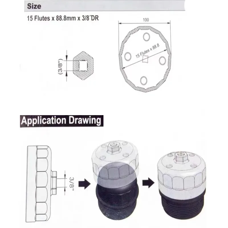 For Land Rover 3.0/5 Oil Grid Wrench Range Rover Discovery 4 Filter Wrench Paper Oil Filter Jacket Tool