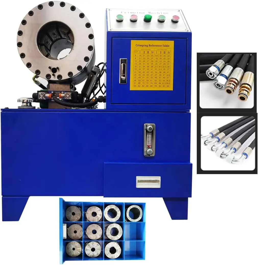 2025 Hot selling Automatic Portable 2 Inch Braided Rubber Pipe Crimping Hydraulic Hose Pressing Machine