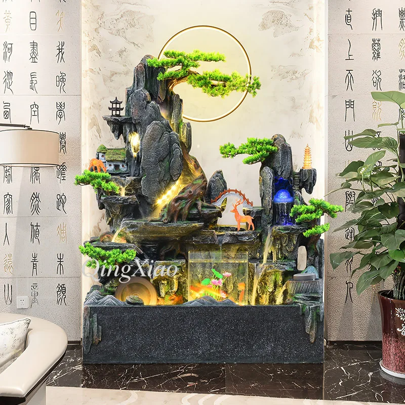 #q-Pool F Outdoor Backyard Water Feature Fish Tank Pond Decoration Living Room Balcony Courtyard Company Hotel Attractiveo*