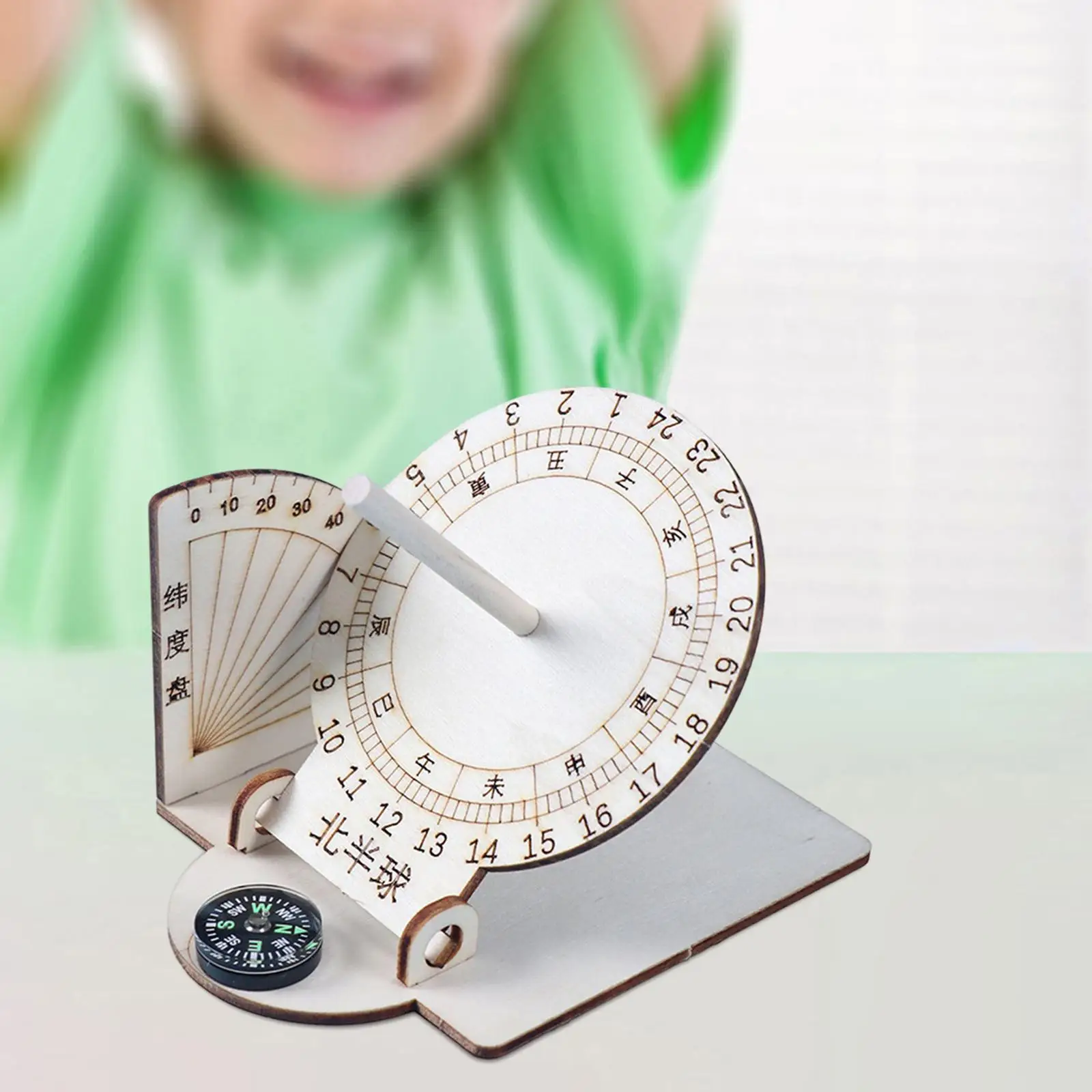 

Equatorial Sundial Clock DIY Sundial Kit 3D Puzzle Toy for Toddler Children