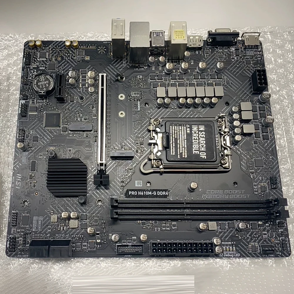 ل M-IS PRO H610M-G DDR4 LGA 1700 اللوحة الأم H610 64GB PCIe 3.0 M.2 H610M-G