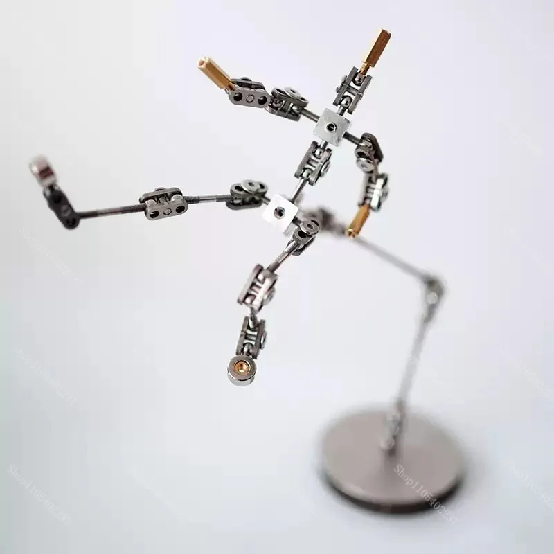Stainless Steel Stop Motion Animation Armature, Full Metal Flexible Wear-resistant Figure Skeleton for DIY Character Making