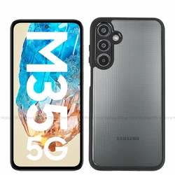 For Samsung Galaxy M35 Case Samsung Galaxy M35 Cover Luxury Clear PC + TPU Shockproof Silicone Phone Cover Samsung Galaxy M35