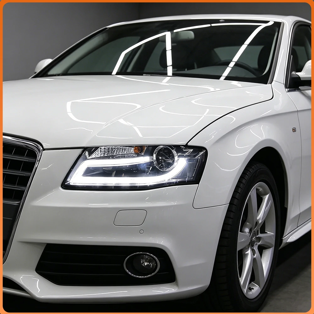 

Высококачественные линзованные фары-проекторы в сборе, Plug and Play, передние фонари для Audi A4 B8 2009-2012, автомобильные аксессуары