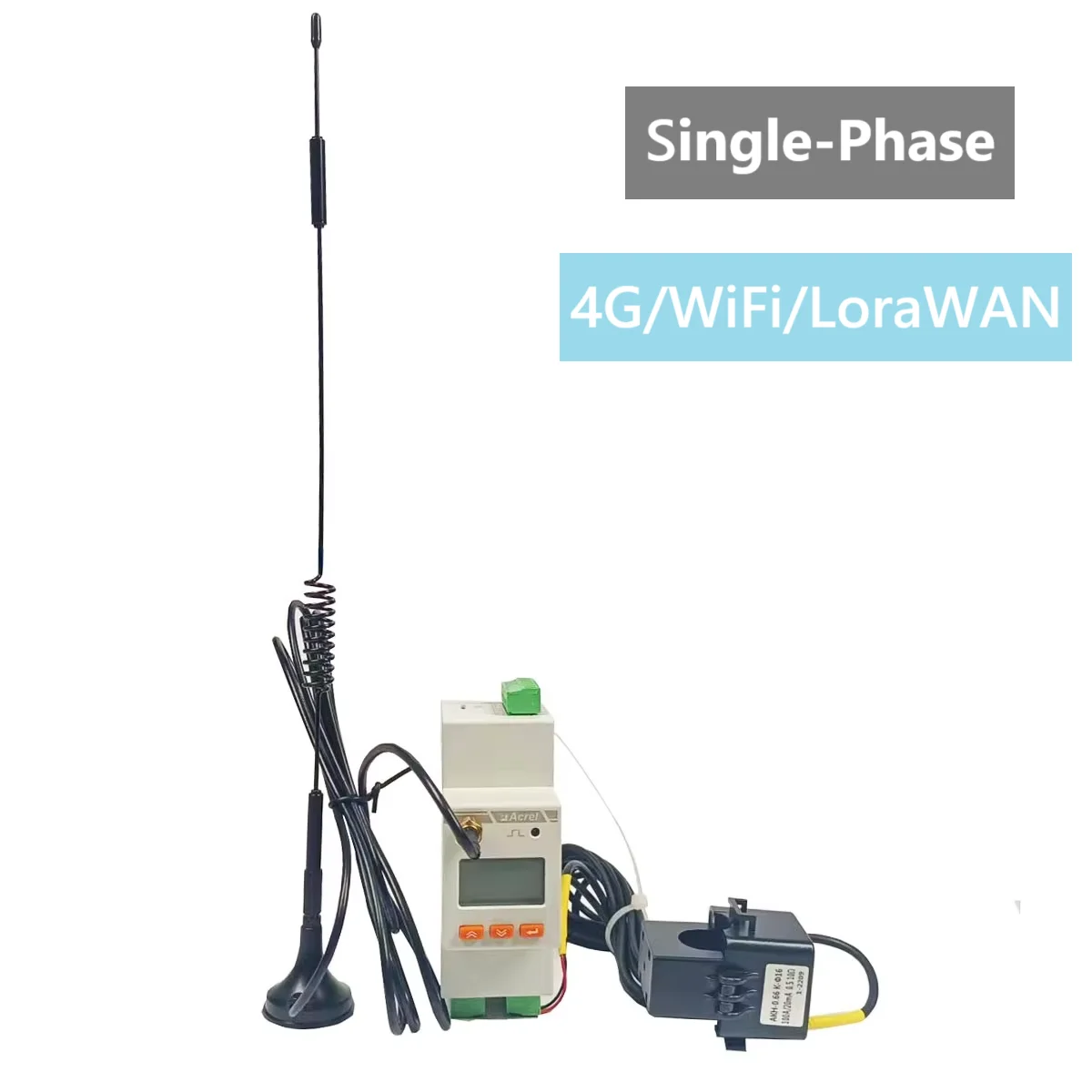 

Acrel ADW310 WiFi/4G/LoraWAN Single-Phase DIN Rail Meter Input 0-100A With Split Core CT And Modbus-RTU MQTT protocol For IOT