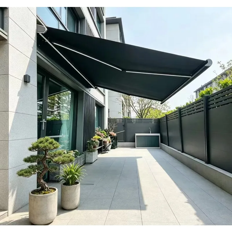 【2026】Retractable Outdoor Awning, Lightweight RV & Caravan Side Sun Canopy, Waterproof Fabric, Sturdy Structure For Balcony & Te