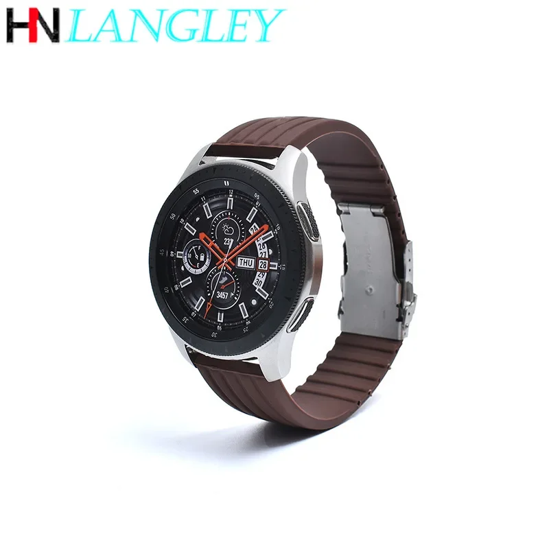 Tires Pattern Strap Watch Band Quick Release Silicone Rubber Watchstrap 18/20/22/24Mm Sport Bands for Samsung Galaxy Watch 3/4/5