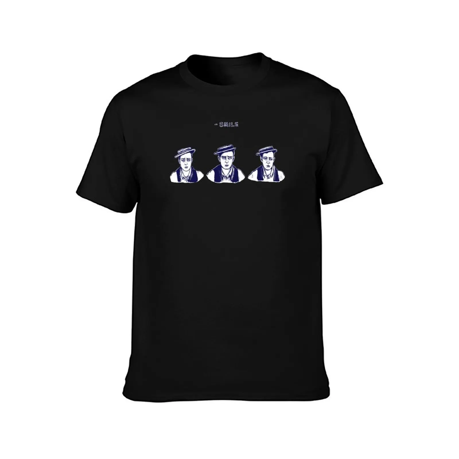 Buster Keaton T-Shirt Summer Casual Cotton Tee Oversized Streetwear Tops Vintage Graphic Print Loose Fit Short Sleeve