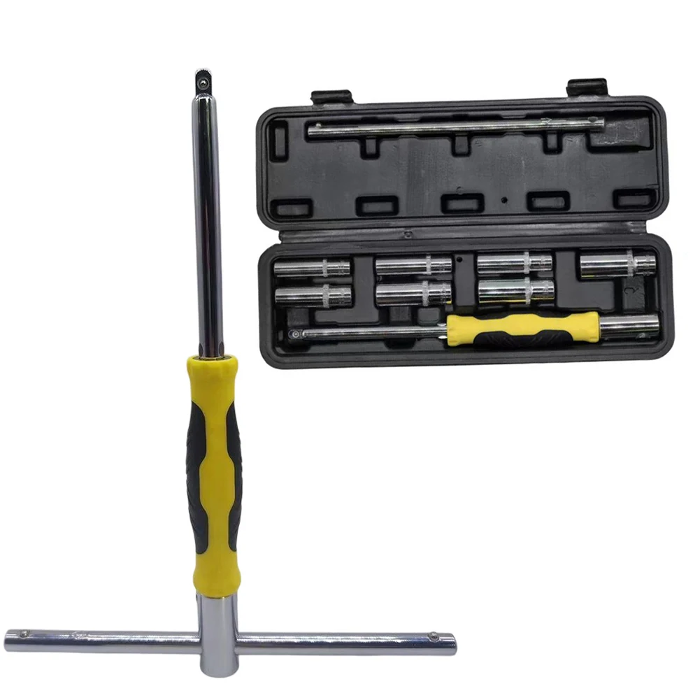 14in Hexagon Socket Wrench with Non Slip Grip Removable T Type Design Steel Material Suitable for Various Repair Tasks