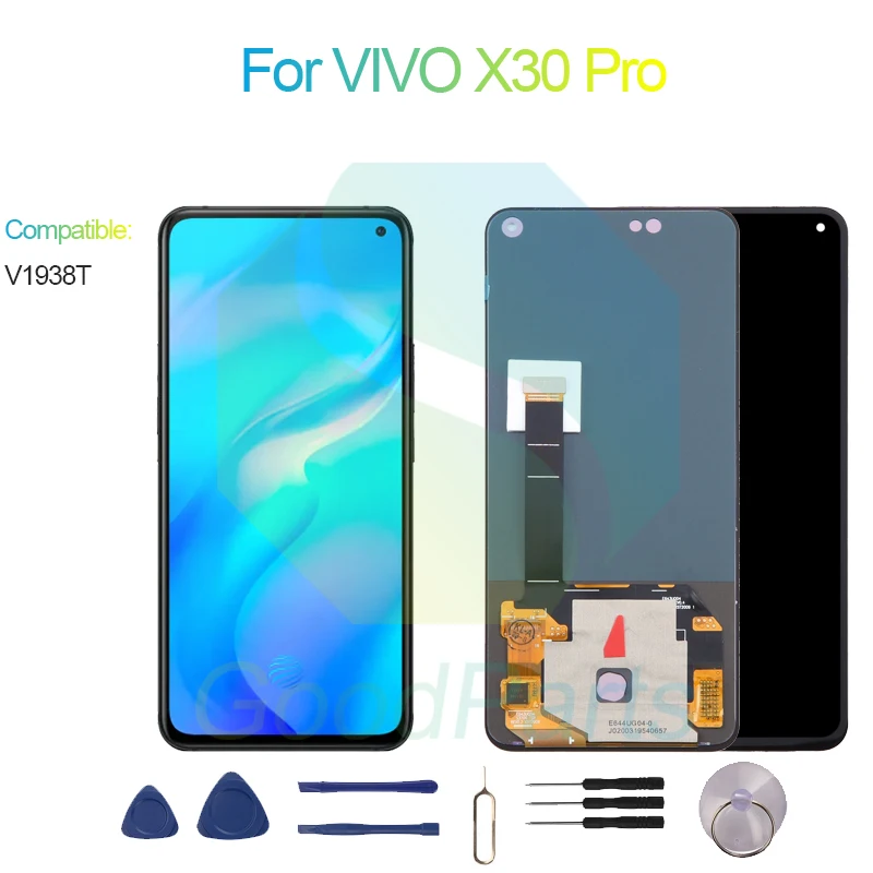 

For VIVO X30 Pro Screen Display Replacement 2400*1080 V1938T For VIVO X30 Pro LCD Touch Digitizer