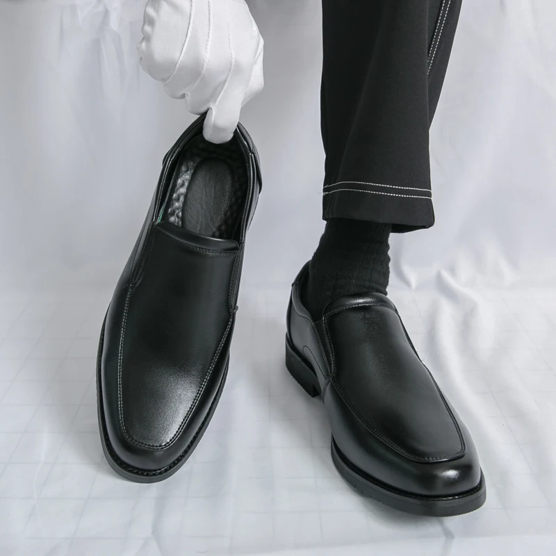 

New autumn youth formal business casual shoes men's British-style leather shoes and simple trendy shoes for lazy men