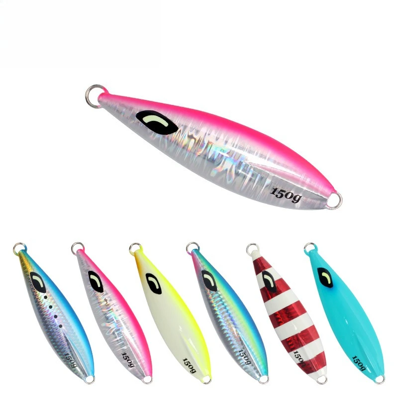 

1pcs Large Weight 100g -350g Sea Fishing Metal Jigs Rockfishing Big Bait Lure Bass Fishing Lure Artificial Bait