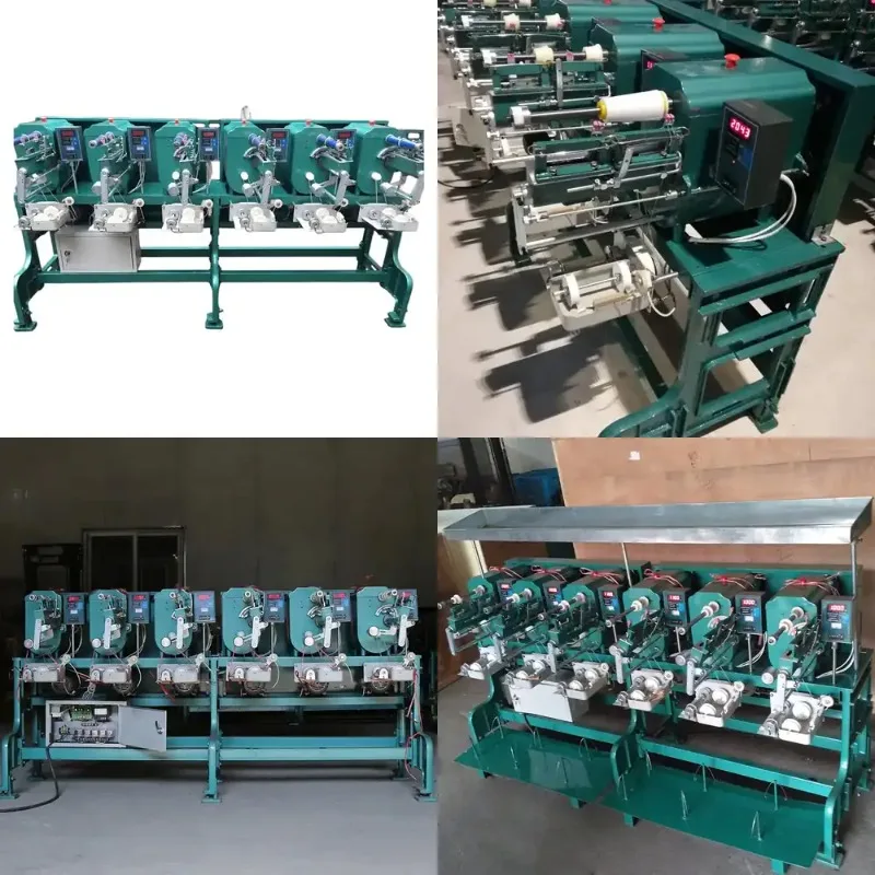 Yarn Spool Unwinding Machine Auto Filament Yarn Winder Cone to Cocoon Bobbin Rewinder