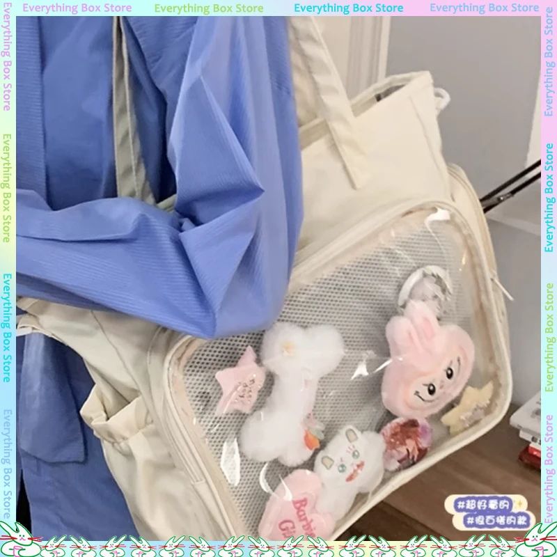 

Японский значок Itabag, женская сумка, модная холщовая сумка в стиле аниме, большая вместительная сумка для отдыха, двумерные товары, рюкзак «сделай сам»