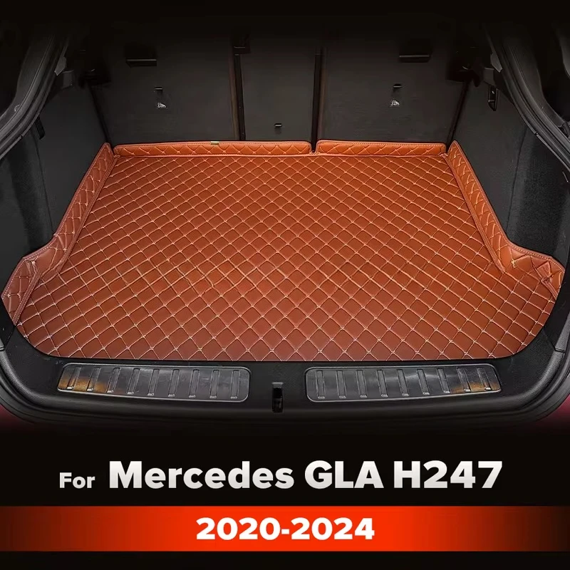 

Для Mercedes Benz GLA Class H247 2020 2021 2022 2023 2024 Коврик в багажник автомобиля Нескользящий высокий боковой багажник Задняя крышка багажника Коврик