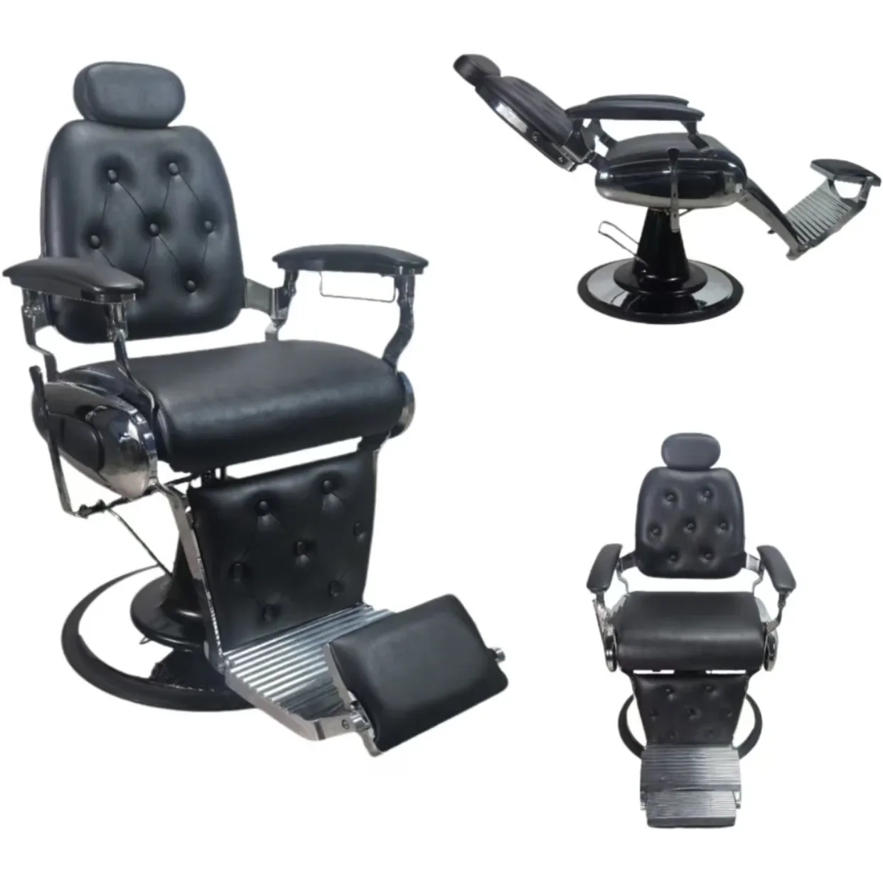 

Retro Oilhead Hair Care Chair, Large Chair For Hair Salons, Adjustable And Reclining Chair Specially Designed For Hair Salons