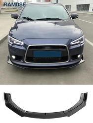 Front Lip Splitter Decorative Plate for Mitsubishi Lancer EX Evo 2013 - 2016 Bumper Spoiler Black Car Body Kit Accessory