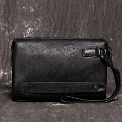 Luxury Design Party Bags Men's Purse Leather Wallet Men Genuine Clutch Bag Fashion Business Small Money