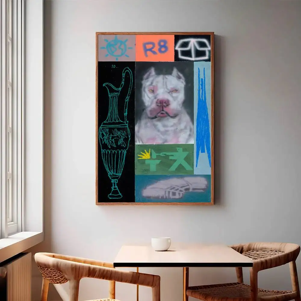 Puppy passport Poster Self-adhesive Wall Art Decorations Room Decor HD Frameless