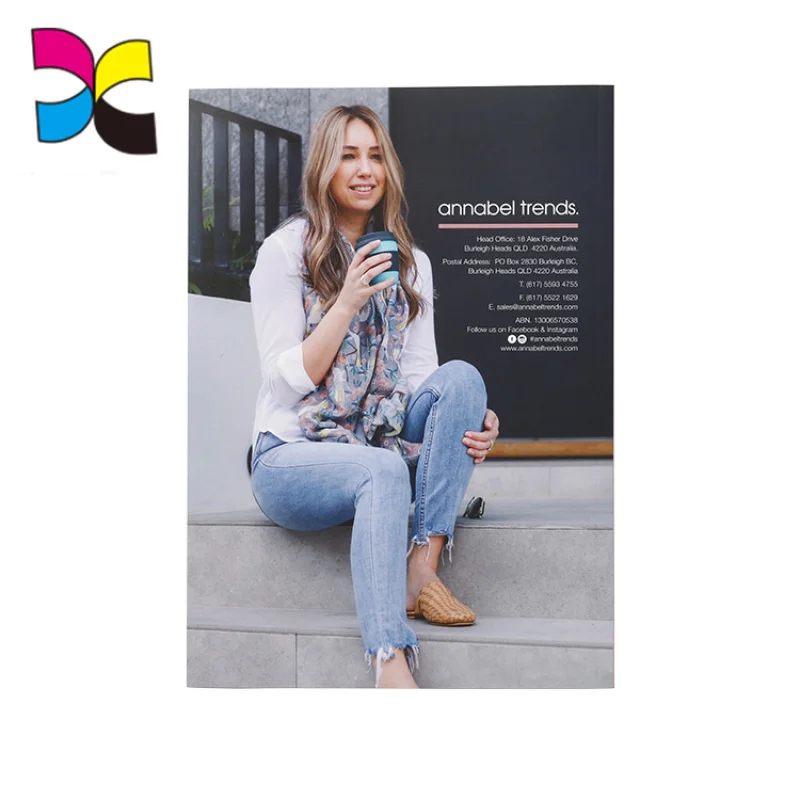 custom.Softcover Binding Customized Color Printing A4 Life Product Introduction Magazine