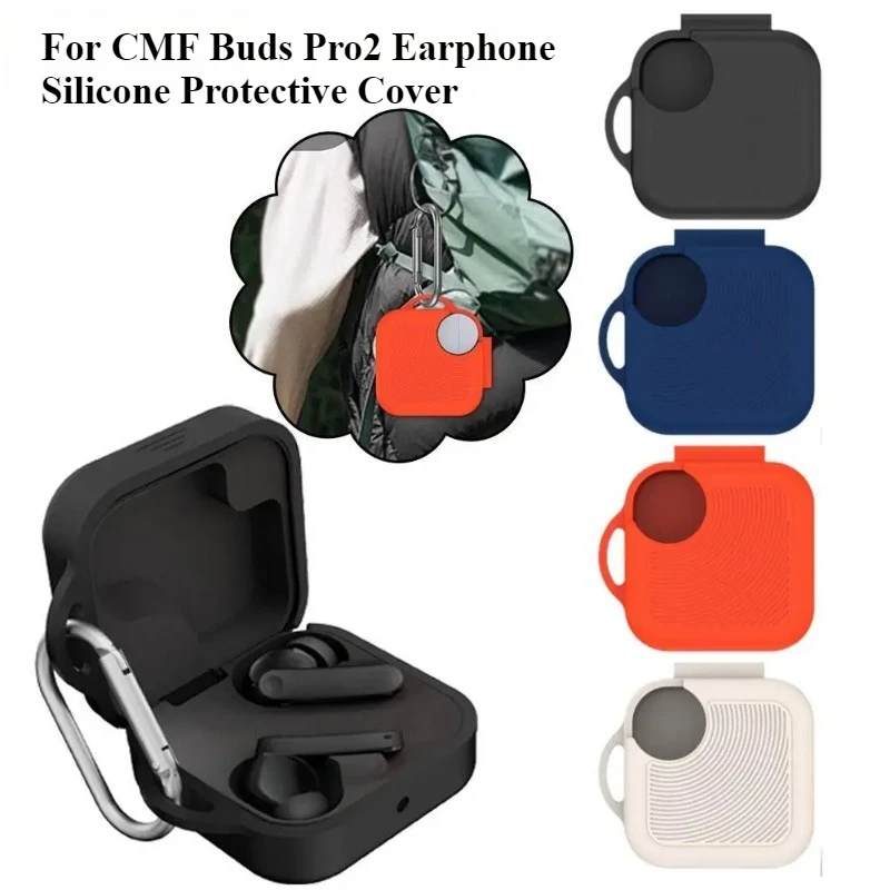 For CMF Buds Pro 2 Silicone Case Cover Protective Sleeve For CMF By Nothing Buds Pro 2 Wireless Earphone Protector Shell Access