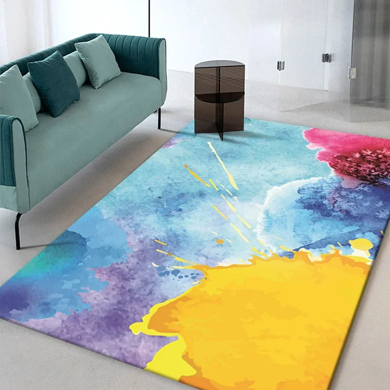 Abstract Ink Style Large Area Rug Modern Living Room Sofa Coffee Tables Rugs Simple Bedroom Carpet Study Cloakroom Aisle Carpets