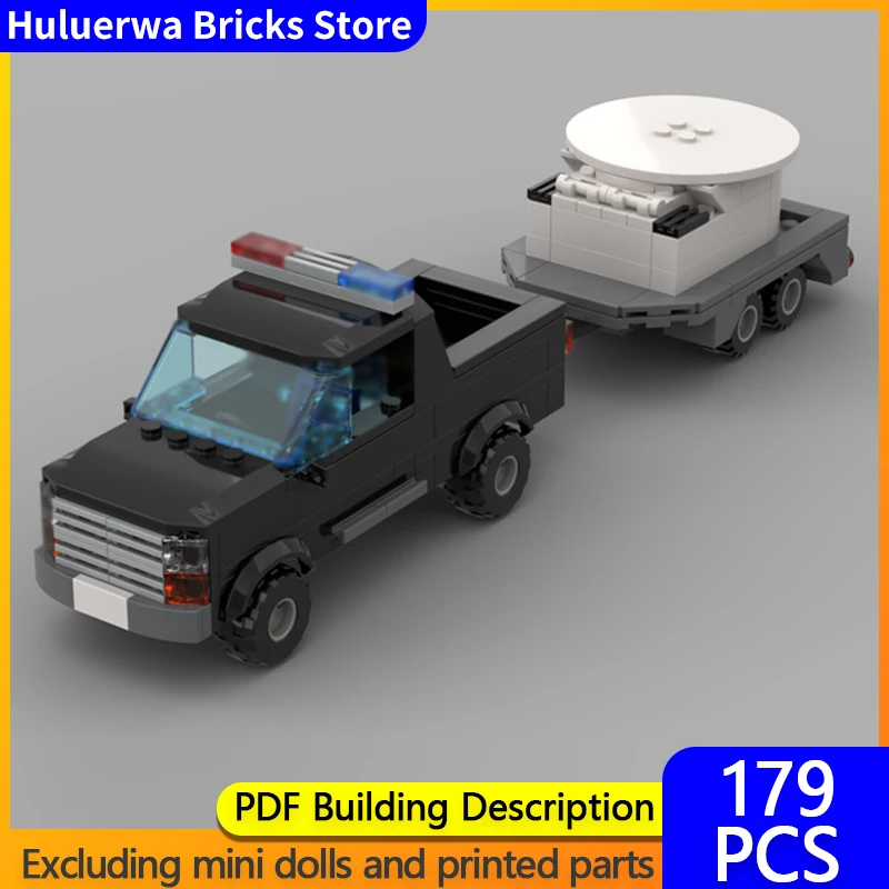 

Модель городской автомобиль MOC, строительные кирпичи, профессиональные специальные транспортные средства, модульная технология, детские праздничные подарки, сборные игрушки, костюм
