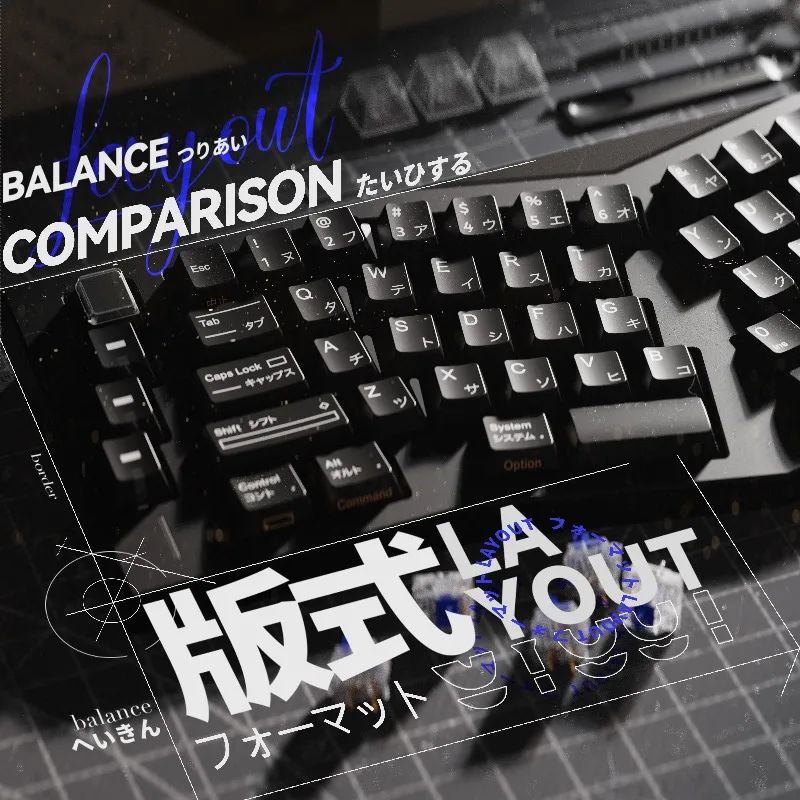 

Layout Keycap Set Black Matte Cherry Profile Keycaps PBT Dye-Sub Custom Simple Key Caps MX DIY Mechanical Keyboard Accessories