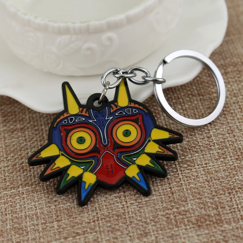 The Legend of Zeldas Enamel Pendant Fashion Necklace for Men Women Majora Mask Beaded Chain Cosplay Party Jewelry Kids Gifts