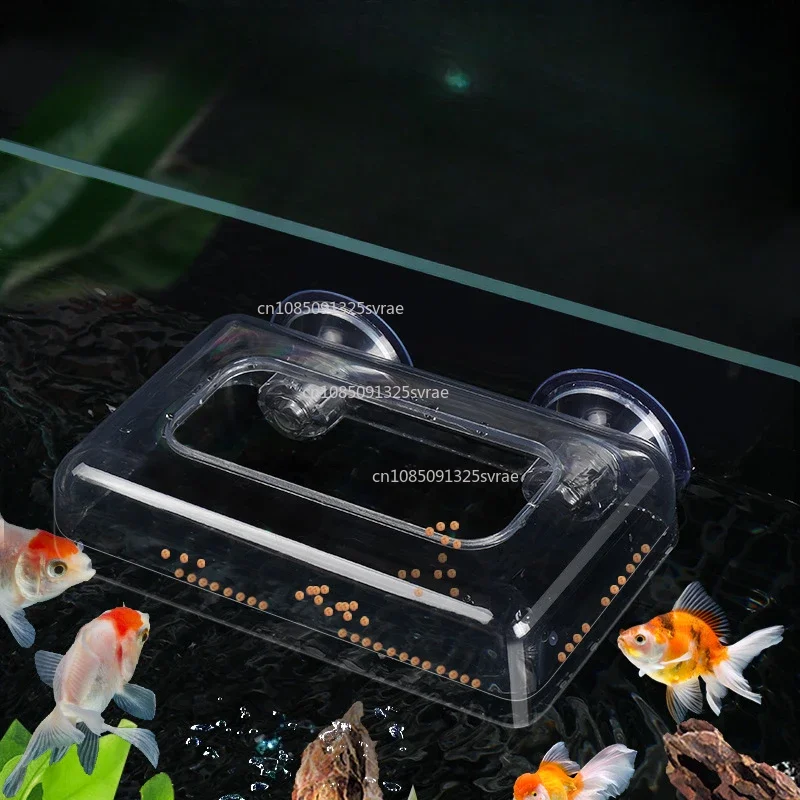Aquarium Fish Feeders Ring Fish Tank Feeding Station Floating Food Tray Feeder Aquarium Accessory with Strong Suction Cups