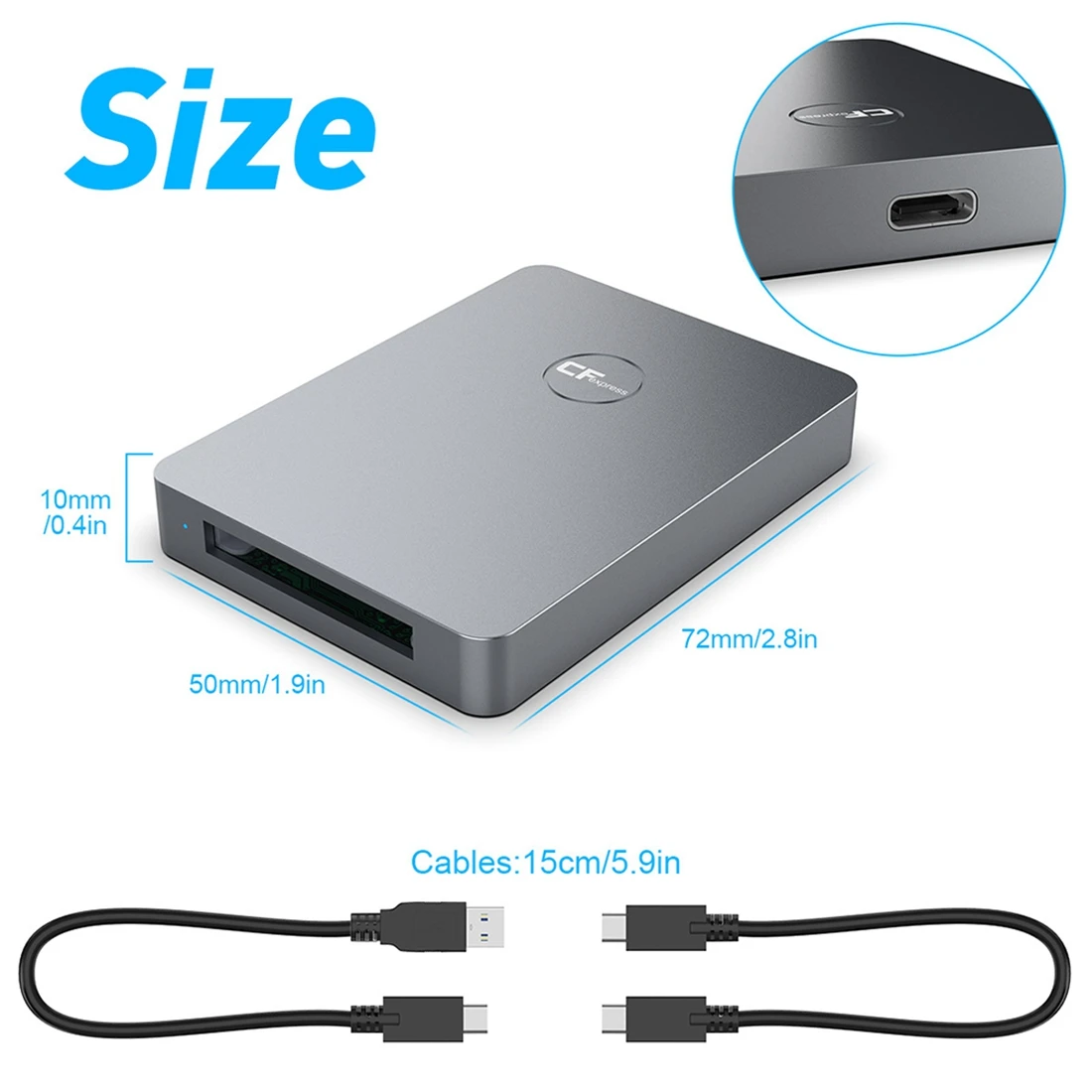 GFR5-For SLR CR316 CFexpress カードリーダー USB3.1 Gen2 タイプ B C アダプター