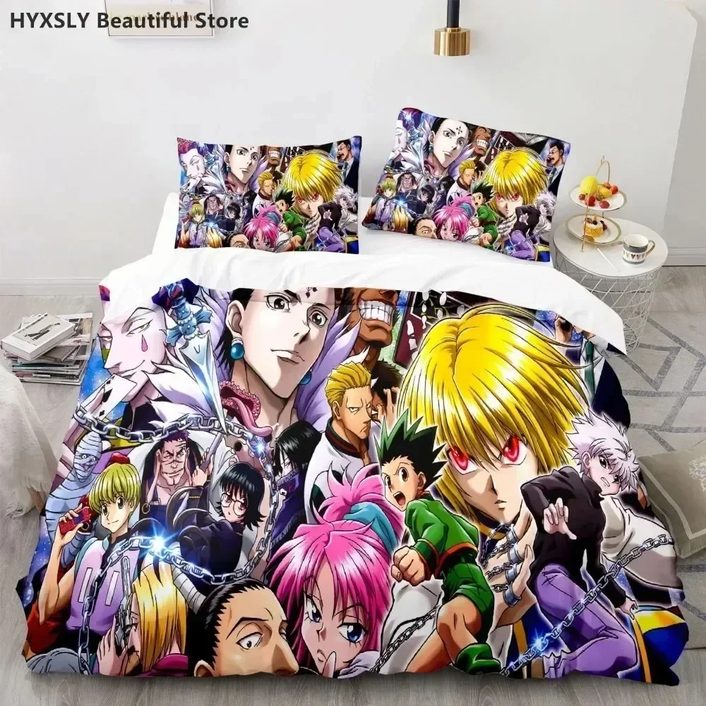 Luxury New 3D Print Hunter X Hunter  Duvet Cover Set Bedding Set Japanese Anime Twin Queen King Quilt Cover Polyester Home Decor
